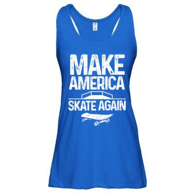 Funny Skateboarding Gift Cool Skateboarder Skate Gift Ladies Essential Flowy Tank