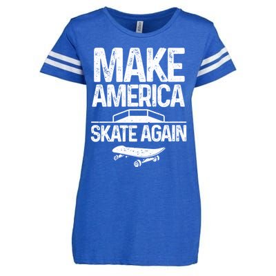 Funny Skateboarding Gift Cool Skateboarder Skate Gift Enza Ladies Jersey Football T-Shirt