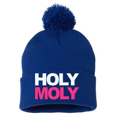 Funny Saying Gift Holy Moly And Gift Pom Pom 12in Knit Beanie
