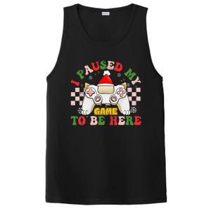 Funny Sarcastic Gamer I Paused My Game To Be Here Christmas PosiCharge Competitor Tank