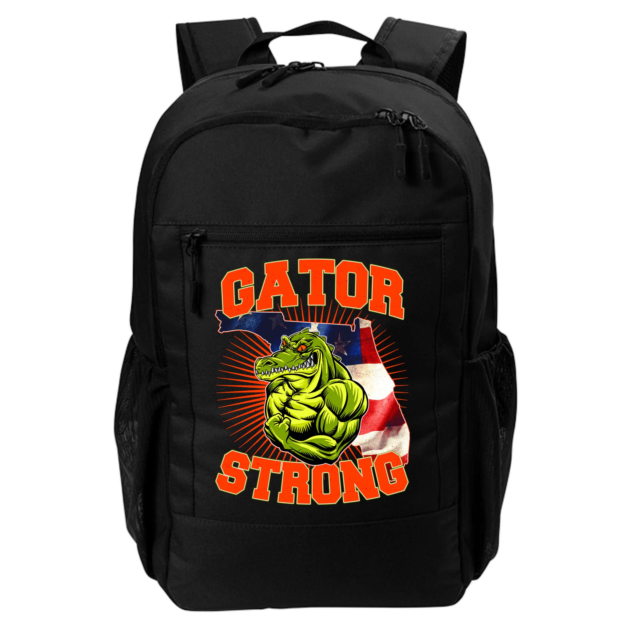 Florida State Gator Strong USA Flag Backpack