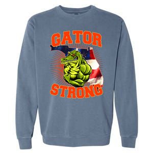 Florida State Gator Strong USA Flag Garment-Dyed Sweatshirt