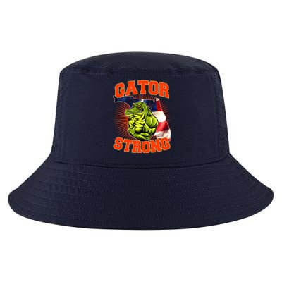 Florida State Gator Strong USA Flag Cool Comfort Performance Bucket Hat