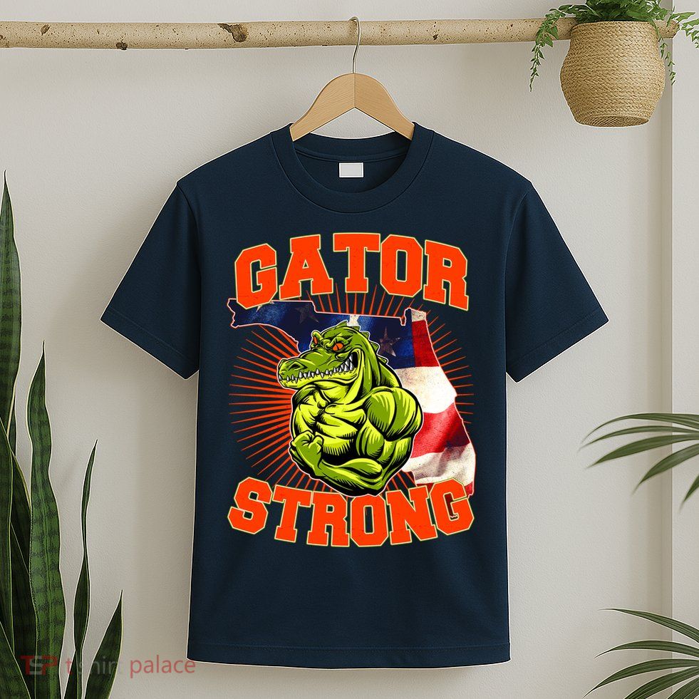 Florida State Gator Strong USA Flag T-Shirt