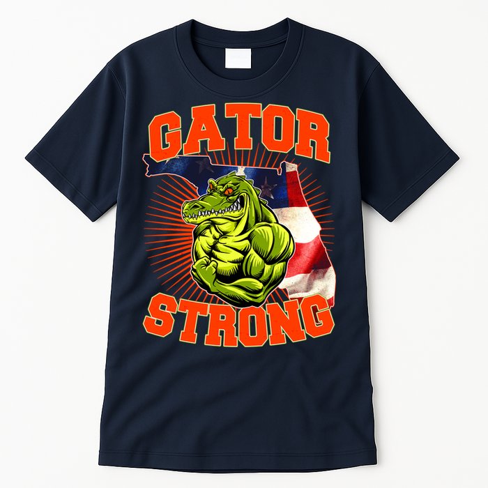 Florida State Gator Strong USA Flag Tall T-Shirt