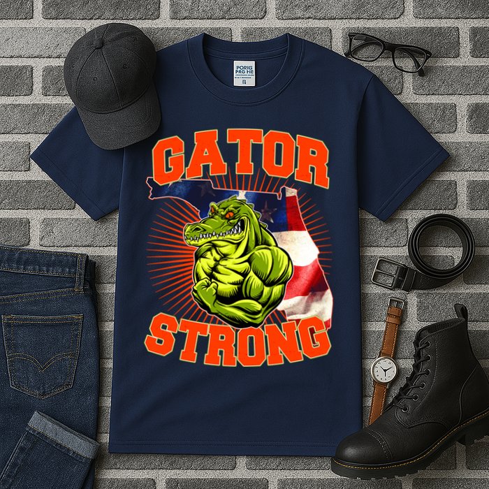 Florida State Gator Strong USA Flag Tall T-Shirt