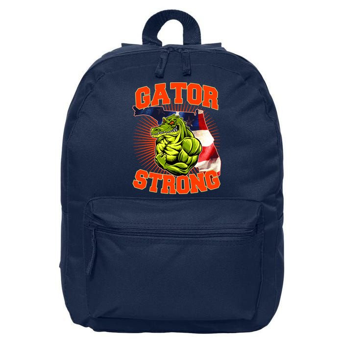 Florida State Gator Strong USA Flag 16 in Basic Backpack