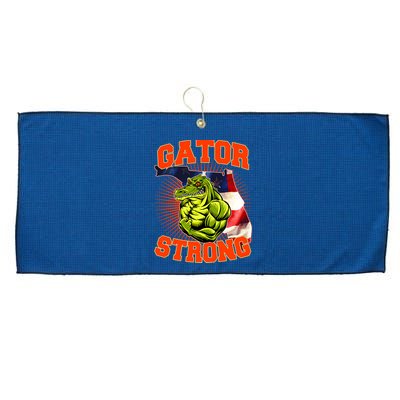 Florida State Gator Strong USA Flag Large Microfiber Waffle Golf Towel