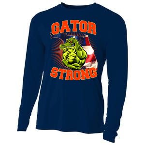 Florida State Gator Strong USA Flag Cooling Performance Long Sleeve Crew