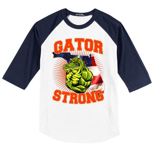 Florida State Gator Strong USA Flag Baseball Sleeve Shirt