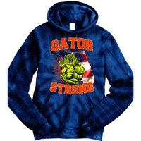 Florida State Gator Strong USA Flag Tie Dye Hoodie