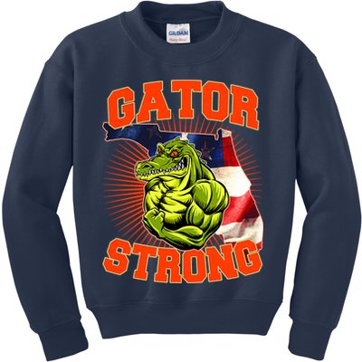 Florida State Gator Strong USA Flag Kids Sweatshirt