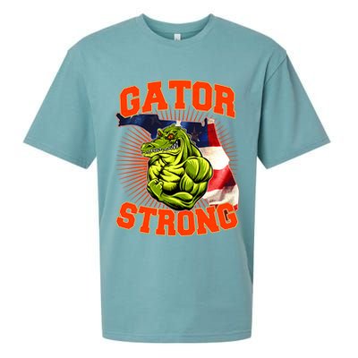 Florida State Gator Strong USA Flag Sueded Cloud Jersey T-Shirt
