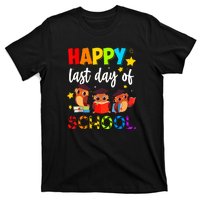 Funny School Gift Cute Owl Last Day Of School Teacher T-Shirt