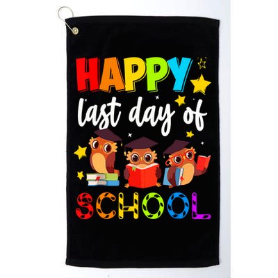 Funny School Gift Cute Owl Last Day Of School Teacher Golf Towel