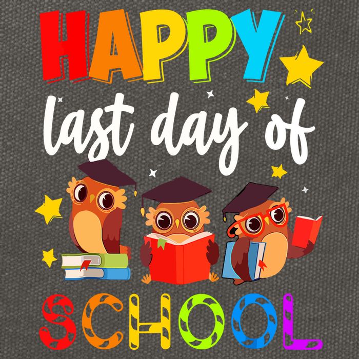 Funny School Gift Cute Owl Last Day Of School Teacher Cotton Canvas Backpack