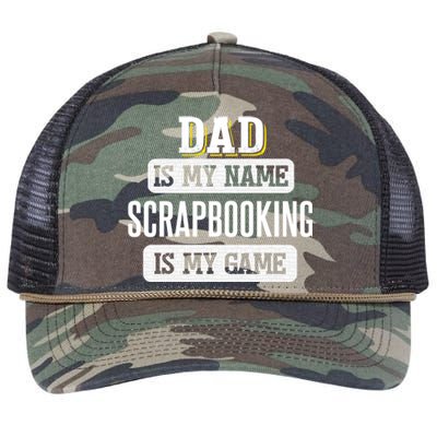 Funny Scrapbooking Gift For Dad Fathers Day Design Gift Retro Rope Trucker Hat Cap