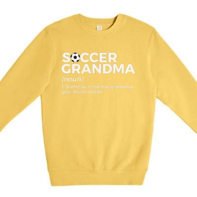 Funny Soccer Grandma Definition player soccer Premium Crewneck Sweatshirt