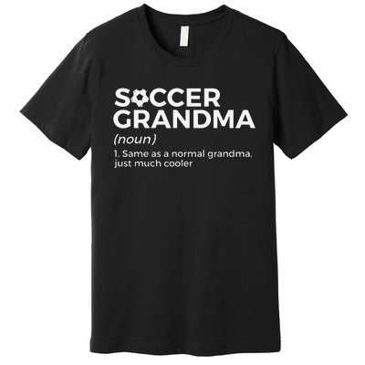 Funny Soccer Grandma Definition player soccer Premium T-Shirt