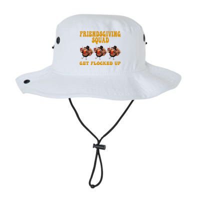 Friendsgiving Squad Get Flocked Up Funny Thanksgiving Legacy Cool Fit Booney Bucket Hat