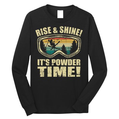 Freeskiing Ski Goggles FreestyleSkiing Wintersports 80s Long Sleeve Shirt