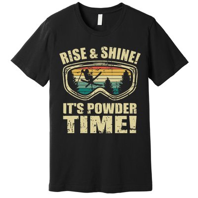 Freeskiing Ski Goggles FreestyleSkiing Wintersports 80s Premium T-Shirt