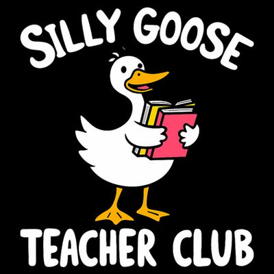 Funny Silly Goose Teacher Club Animal Lover Groovy Teacher T-Shirt