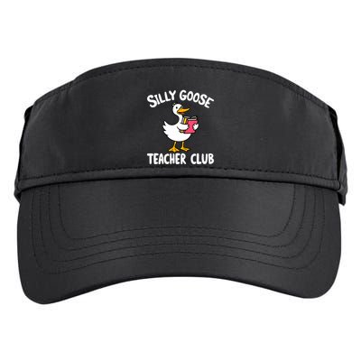 Funny Silly Goose Teacher Club Animal Lover Groovy Teacher Adult Drive Performance Visor