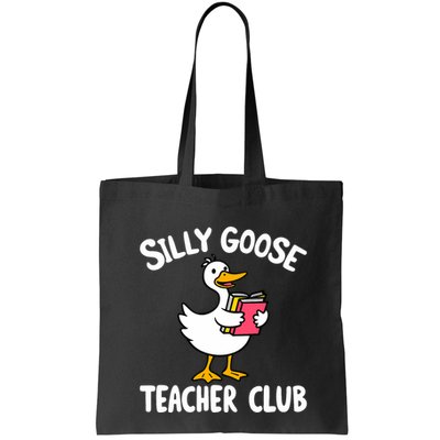 Funny Silly Goose Teacher Club Animal Lover Groovy Teacher Bag