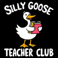 Funny Silly Goose Teacher Club Animal Lover Groovy Teacher Womens Tank Top