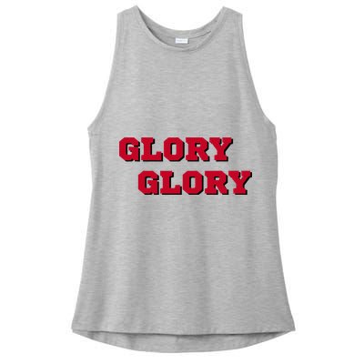 Fight Song Glory Glory Georgia Ladies PosiCharge Tri-Blend Wicking Tank