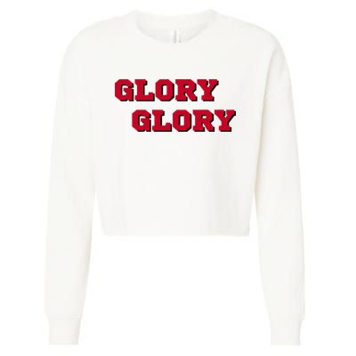 Fight Song Glory Glory Georgia Cropped Pullover Crew