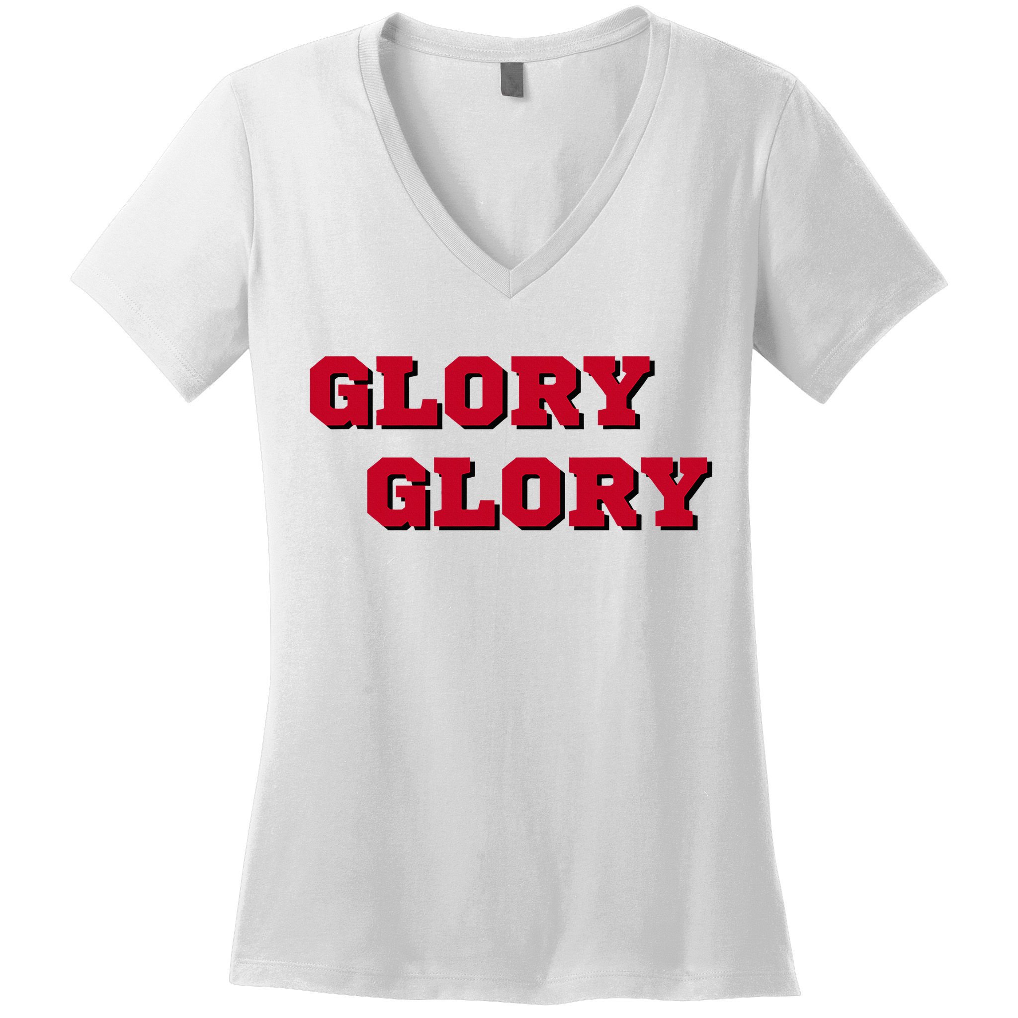 Fight Song Glory Glory Georgia Women's V-Neck T-Shirt