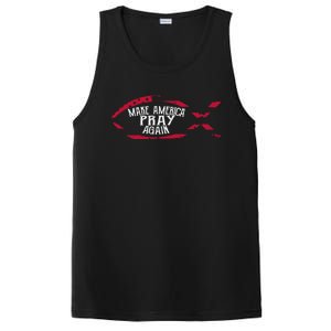 Fish Symbol Gift Christian Gift Make America Pray Again Gift PosiCharge Competitor Tank