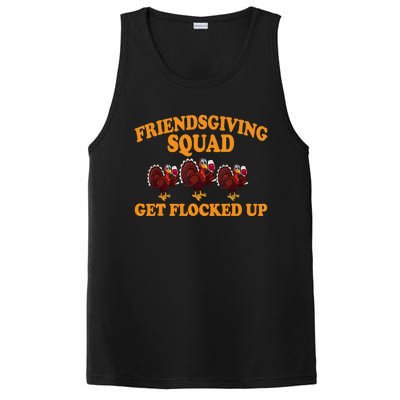 Friendsgiving Squad Get Flocked Up Turkey Thanksgiving Fall PosiCharge Competitor Tank