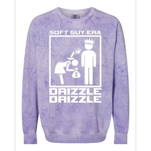 Funny Soft Guy Era Drizzle Drizzle Soft Girl Era Parody Colorblast Crewneck Sweatshirt