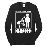 Funny Soft Guy Era Drizzle Drizzle Soft Girl Era Parody Tall Long Sleeve T-Shirt