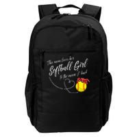 Funny Softball Gift Mom  Pitcher Catcher Daily Commute Backpack