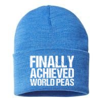 Funny Saying Gift Sustainable Knit Beanie