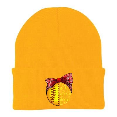 Funny Softball Gift Mom Women Pitcher Catcher Lovers Knit Cap Winter Beanie