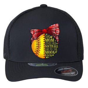 Funny Softball Gift Mom Women Pitcher Catcher Lovers Flexfit Unipanel Trucker Cap