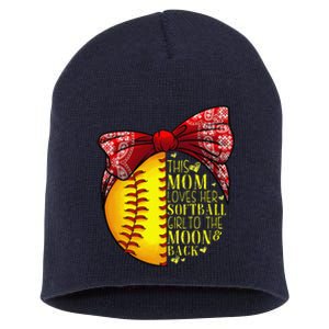 Funny Softball Gift Mom Women Pitcher Catcher Lovers Short Acrylic Beanie