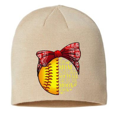 Funny Softball Gift Mom Women Pitcher Catcher Lovers Sustainable Beanie