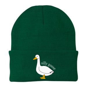 Funny Silly Goose Meme Cute Goose Knit Cap Winter Beanie