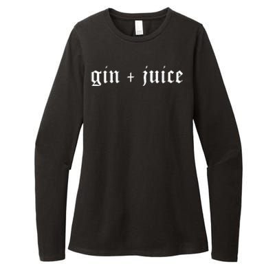 Fo Shizzle Gin + Juice Gangster Rap Womens CVC Long Sleeve Shirt