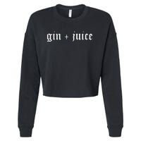 Fo Shizzle Gin + Juice Gangster Rap Cropped Pullover Crew