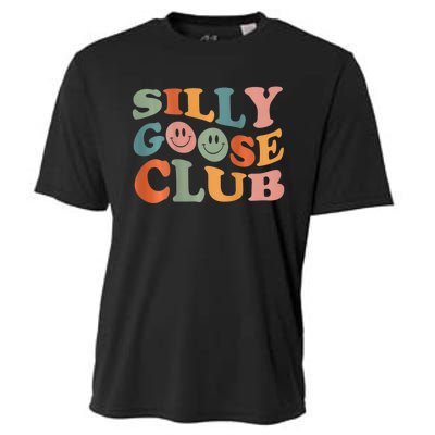 Funny Silly Goose Club Cute Smile Face Cooling Performance Crew T-Shirt