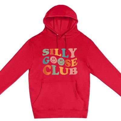 Funny Silly Goose Club Cute Smile Face Premium Pullover Hoodie