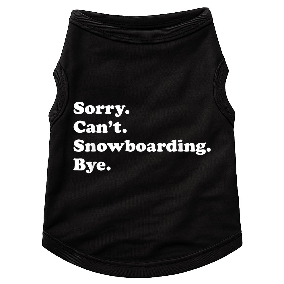 Funny Snowboarding Gift Doggie Tank