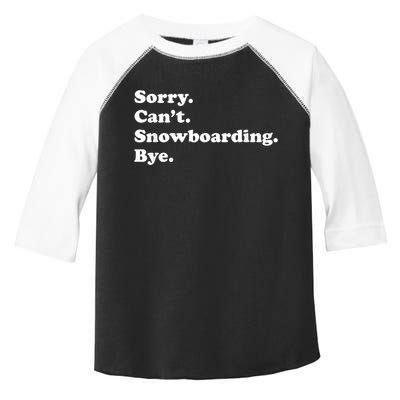 Funny Snowboarding Gift Toddler Fine Jersey T-Shirt